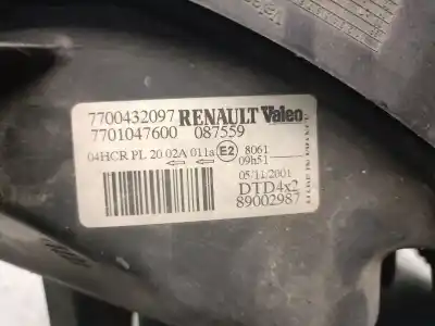 Автозапчасти б/у правая фара за renault scenic (ja..) 1.9 dti diesel 80 cv / 59 kw ссылки oem iam 7700432097  260102746r