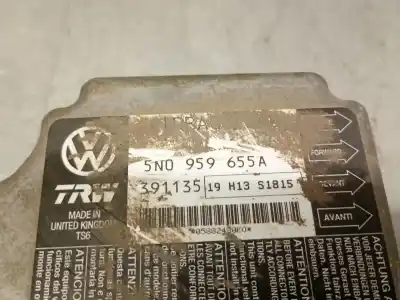 Peça sobressalente para automóvel em segunda mão centralina de airbag por seat leon (1p1) 2.0 tdi 16v referências oem iam 5n0959655a  5n0959655a