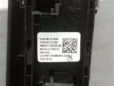 Автозапчастина б/у передні вікний вмикач для opel corsa f 1.2 (68) посилання на oem iam 98421760zd  98421760zd