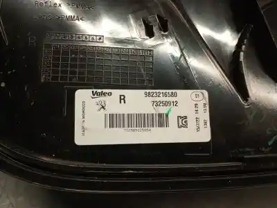 Автозапчастина б/у правий ліхтар для peugeot 208 ii (ub_, up_, uw_, uj_) 1.2 puretech 100 посилання на oem iam 9823216580  9823216580