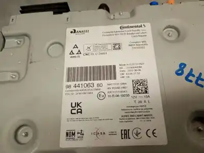 Tweedehands auto-onderdeel audiosysteem / radio-cd voor peugeot 208 ii (ub_, up_, uw_, uj_) 1.2 puretech 100 oem iam-referenties 9844106380  