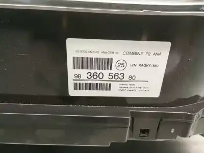 Second-hand car spare part dashboard for peugeot 208 ii (ub_, up_, uw_, uj_) 1.2 puretech 100 oem iam references 9836056380  9836056380