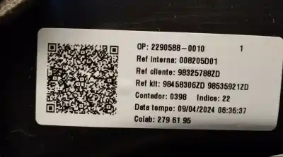 Автозапчасти б/у обивка задней правой двери за peugeot 2008 ii (ud_, us_, uy_, uk_) 1.2 puretech 100 ссылки oem iam 98325788zd  98325788zd