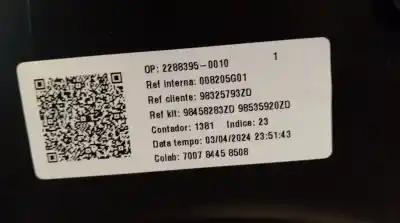 Автозапчасти б/у обивка задней левой двери за peugeot 2008 ii (ud_, us_, uy_, uk_) 1.2 puretech 100 ссылки oem iam 98325793zd  98325793zd