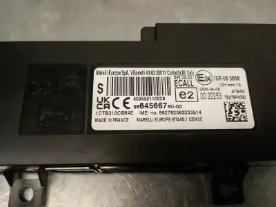 Автозапчасти б/у электронный модуль за peugeot 2008 ii (ud_, us_, uy_, uk_) 1.2 puretech 100 ссылки oem iam 9864566780  