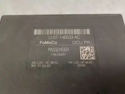 Second-hand car spare part central locking pump for ford puma 1.0 ecoboost cat oem iam references lu5t14b533ac  lu5t14b533ac