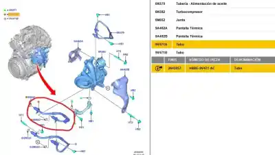 Peça sobressalente para automóvel em segunda mão tubo por ford puma 1.0 ecoboost cat referências oem iam h6bg9v471ab  h6bg9v471ac