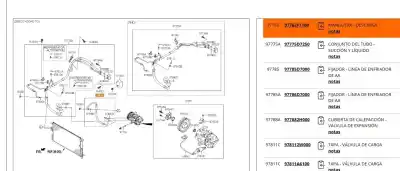 Автозапчастина б/у труби кондиціонації для hyundai tucson (tl, tle) 1.7 crdi посилання на oem iam 97762f1100  97762f1100