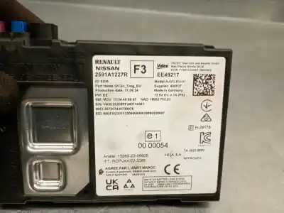 Second-hand car spare part electronic module for renault captur ii (hf_) tce 90 (hfm6) oem iam references 2591a1227r ee49217 valeo 