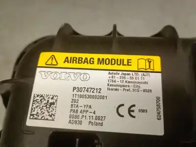 Автозапчасти б/у подушка безопасности передняя правая за volvo xc40 (536) d4 awd ссылки oem iam 30747212  30747212 Автозапчасти б/у подушка безопасности передняя правая за volvo xc40 (536) d4 awd ссылки oem iam 30747212  30747212