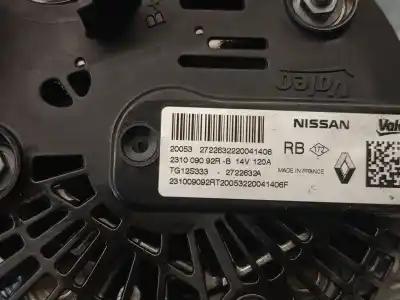 Автозапчастина б/у генератор для renault captur ii (hf_) lpg (hfmt) посилання на oem iam 231009092r 2722632a valeo 231009092r