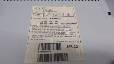 Second-hand car spare part audio system / radio cd for hyundai i30 (fd) 1.6 crdi oem iam references 961602l200  961602l2004x