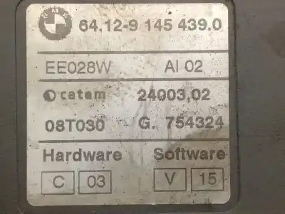 Peça sobressalente para automóvel em segunda mão módulo eletrônico por bmw x3 (e83) 2.0d referências oem iam 641291454390  64129145439