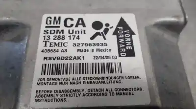 Автозапчастина б/у блок управління подушками безпеки для opel astra gtc 1.9 16v cdti cat (z 19 dth / lrd) посилання на oem iam 13288174  13367445