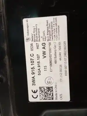 Автозапчастина б/у аккумулятор для seat leon sp kl / sfdxdex0 1.5 leon sp посилання на oem iam 3wa915107c  
