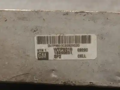 Автозапчастина б/у інтеркулер для opel astra gtc 1.9 16v cdti cat (z 19 dth / lrd) посилання на oem iam 13240831  