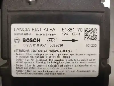 Автозапчастина б/у блок управління подушками безпеки для fiat doblo cargo 1.3 16v jtd cat посилання на oem iam 51881770  