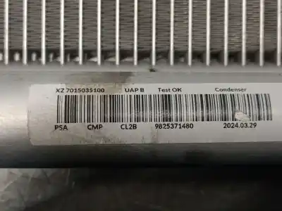 Автозапчастина б/у конденсат/радіатор кондиционера для peugeot 2008 ii (ud_, us_, uy_, uk_) 1.2 puretech 100 посилання на oem iam 9825371480  9825371480