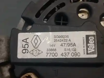 Автозапчастина б/у генератор для renault kangoo (f/kc0) 1.2 16v посилання на oem iam 7700437090 2542422a valeo 7700437090 Автозапчастина б/у генератор для renault kangoo (f/kc0) 1.2 16v посилання на oem iam 7700437090 2542422a valeo 7700437090