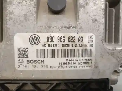 Second-hand car spare part ecu engine control for seat leon (1p1) 1.4 tsi oem iam references 03c906022aq 0261s04396 bosch 