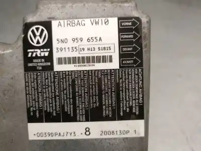 Peça sobressalente para automóvel em segunda mão centralina de airbag por seat leon (1p1) 1.4 tsi referências oem iam 5n0959655a  5n0959655a