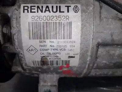 Автозапчастина б/у компресор кондиционера для renault clio iv (bh_) 1.5 dci 90 посилання на oem iam 926002352r  926002352r