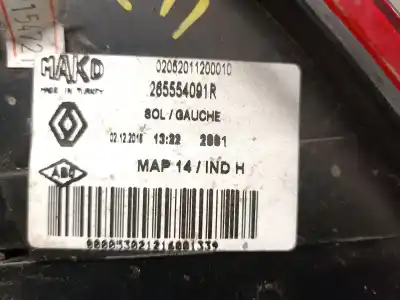 Автозапчастина б/у лівий ход ліхар для renault clio iv (bh_) 1.5 dci 90 посилання на oem iam 265554091r  265554091r Автозапчастина б/у лівий ход ліхар для renault clio iv (bh_) 1.5 dci 90 посилання на oem iam 265554091r  265554091r