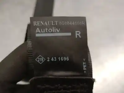 Автозапчастина б/у передній правий ремін безпеки для renault clio iv (bh_) 1.5 dci 90 посилання на oem iam 868844868r  868844868r Автозапчастина б/у передній правий ремін безпеки для renault clio iv (bh_) 1.5 dci 90 посилання на oem iam 868844868r  868844868r