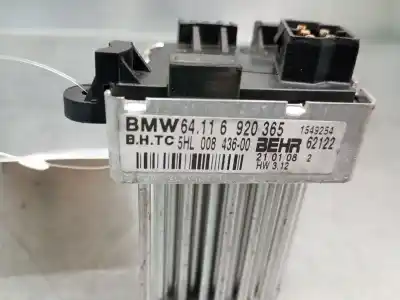 Peça sobressalente para automóvel em segunda mão resistência sofagem chauffage por bmw x3 (e83) 2.0d referências oem iam 64116920365 5hl00843600 behr 