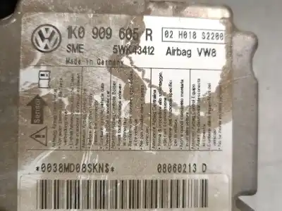 Автозапчастина б/у блок управління подушками безпеки для volkswagen jetta (1k2) 1.9 tdi посилання на oem iam 1k0909605r  