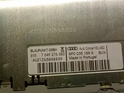 Автозапчасти б/у аудиосистема / радио cd за audi a3 (8p) 2.0 tdi ссылки oem iam 8p0035186s  8p0057186sx Автозапчасти б/у аудиосистема / радио cd за audi a3 (8p) 2.0 tdi ссылки oem iam 8p0035186s  8p0057186sx