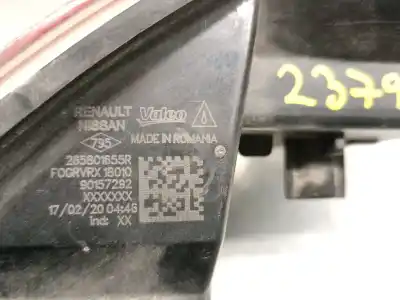 Автозапчасти б/у правая задняя противотуманная фонарь за renault captur ii (hf_) lpg (hfmt) ссылки oem iam 265801655r  