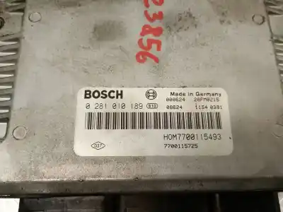 İkinci el araba yedek parçası ecu motor kontrol cihazi için renault scenic rx4 (ja0) 1.9 dci salomon oem iam referansları 7700115725 0281010189 bosch 