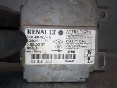 Автозапчастина б/у блок управління подушками безпеки для renault clio ii fase i (b/cbo) 1.9 dti diesel 80 cv / 59 kw посилання на oem iam 7700428310  0285001157 bosch Автозапчастина б/у блок управління подушками безпеки для renault clio ii fase i (b/cbo) 1.9 dti diesel 80 cv / 59 kw посилання на oem iam 7700428310  0285001157 bosch