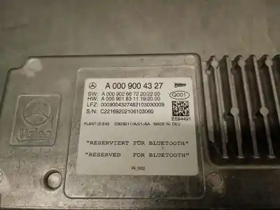 Автозапчастина б/у електронний модуль для mercedes-benz glc (x253) 200 d 4-matic (253.916) посилання на oem iam a0009004327  