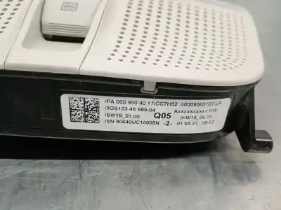 Автозапчастина б/у внутрішне світло для mercedes-benz glc (x253) 200 d 4-matic (253.916) посилання на oem iam a0009063106  a0009004017