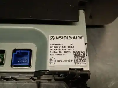 Автозапчастина б/у багатофункційний дисплей для mercedes-benz glc (x253) 200 d 4-matic (253.916) посилання на oem iam a2539006905  a2539006905