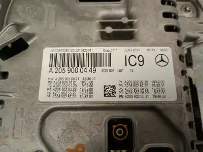 Автозапчастина б/у панель інструментів для mercedes-benz glc (x253) 200 d 4-matic (253.916) посилання на oem iam a2059000449  a2059000449