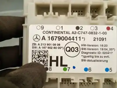 Автозапчастина б/у електронний модуль для mercedes-benz glc (x253) 200 d 4-matic (253.916) посилання на oem iam a1679004411  