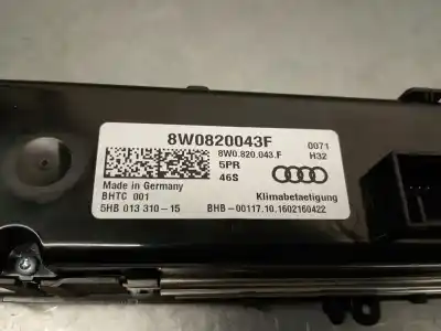 Second-hand car spare part climate control for audi a5 (f53, f5p) 2.0 tfsi oem iam references 8w0820043f 5hb01331015 8w0820043f
