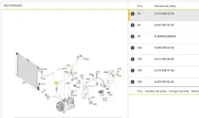 Автозапчастина б/у труби кондиціонації для mercedes-benz glc (x253) 200 d 4-matic (253.916) посилання на oem iam a2138307200  