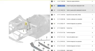 Автозапчастина б/у передній бампер підсилення для bmw x3 (g01, f97) xdrive 20 d mild-hybrid посилання на oem iam 51619880678  51619880678