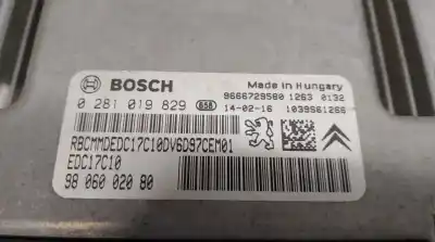 Second-hand car spare part ecu engine control for citroen c3 ii (sc_) 1.6 hdi oem iam references 9806002080 0281019829 bosch 