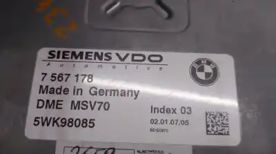 Second-hand car spare part ecu engine control for bmw 5 touring (e61) 525 i oem iam references 7567178 5wk98085 siemens 