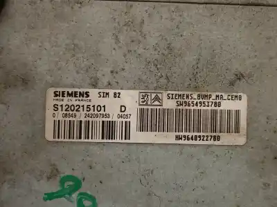 Автозапчастина б/у ебу контролер двигуна для citroen c2 (jm_) 1.4 hdi посилання на oem iam 9654953780 s120215101 siemens 