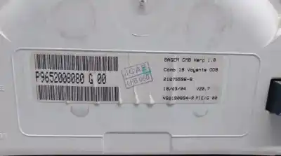 Peça sobressalente para automóvel em segunda mão quadrante por citroen c2 (jm_) 1.4 hdi referências oem iam 9652008080 216755968 sagem 6105ev