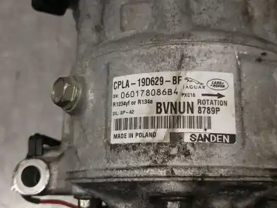 İkinci el araba yedek parçası klima kompresörü için jaguar f-pace (x761) 2.0 td4 oem iam referansları cpla19d629bf 8789p sanden c2d45382