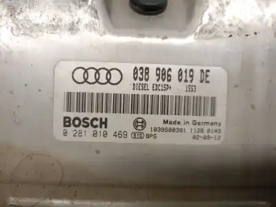 Second-hand car spare part ecu engine control for audi a3 (8l) 1.9 tdi ambiente oem iam references 038906019de 0281010469 bosch 