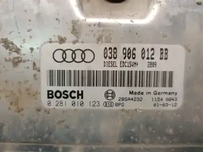 Second-hand car spare part ecu engine control for audi a3 (8l) 1.9 tdi oem iam references 038906012bb 0281010123 bosch 
