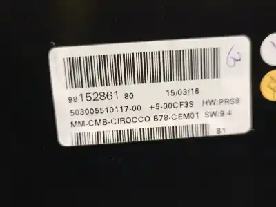 Автозапчастина б/у панель інструментів для citroen c4 picasso ii 1.6 bluehdi 120 посилання на oem iam 9815286180  9815286180